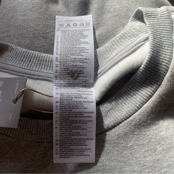 Adidas Essentials 3-Stripes Fleece Pullover Sweatshirt Medium Grey Heather - Picture 9 of 9
